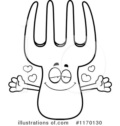 Royalty-Free (RF) Fork Clipart Illustration by Cory Thoman - Stock Sample #1170130