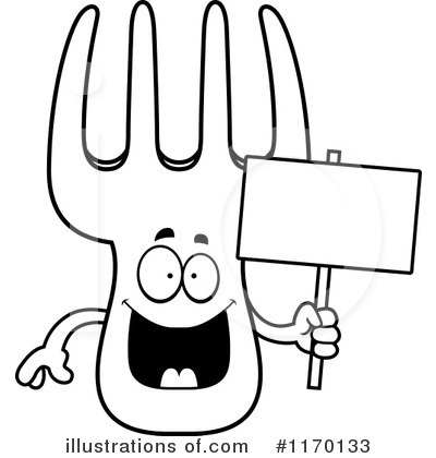 Royalty-Free (RF) Fork Clipart Illustration by Cory Thoman - Stock Sample #1170133