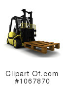 Forklift Clipart #1067870 by KJ Pargeter