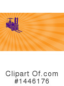 Forklift Clipart #1446176 by patrimonio