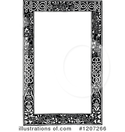 Royalty-Free (RF) Frame Clipart Illustration by Prawny Vintage - Stock Sample #1207266