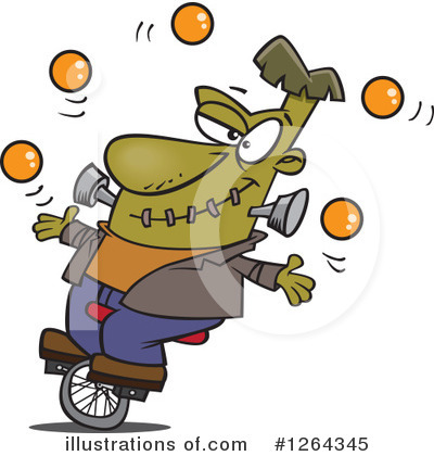 Unicycle Clipart #1264345 by toonaday