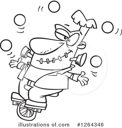 Unicycle Clipart #1264346 by toonaday