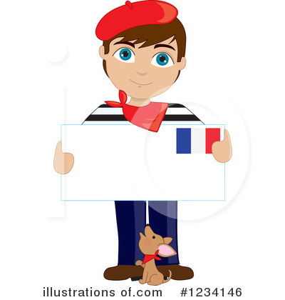 Royalty-Free (RF) French Clipart Illustration by Maria Bell - Stock Sample #1234146