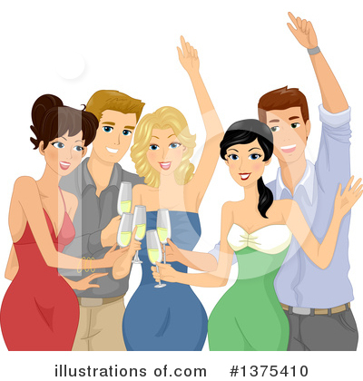 Royalty-Free (RF) Friends Clipart Illustration by BNP Design Studio - Stock Sample #1375410