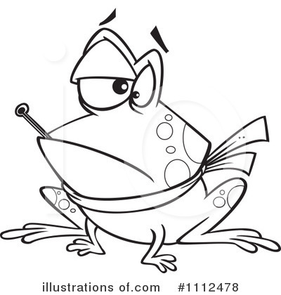 Royalty-Free (RF) Frog Clipart Illustration by toonaday - Stock Sample #1112478