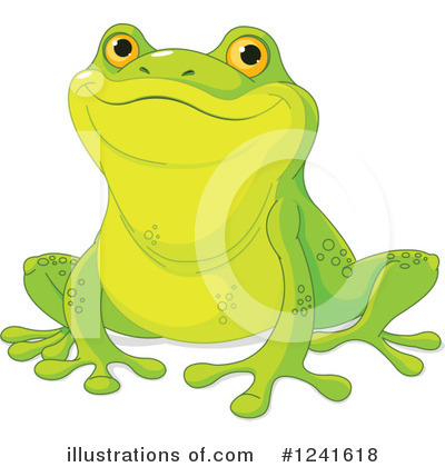 Royalty-Free (RF) Frog Clipart Illustration by Pushkin - Stock Sample #1241618