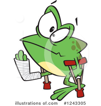 Royalty-Free (RF) Frog Clipart Illustration by toonaday - Stock Sample #1243305