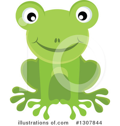 Royalty-Free (RF) Frog Clipart Illustration by visekart - Stock Sample #1307844