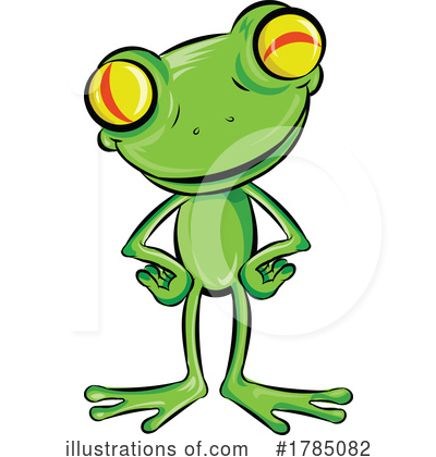 Frog Clipart #1785082 by Domenico Condello