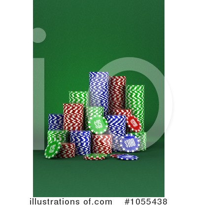 Poker Chips Clipart #1055438 by stockillustrations