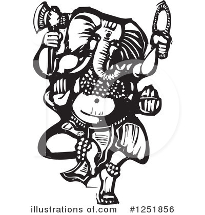 Royalty-Free (RF) Ganesha Clipart Illustration by xunantunich - Stock Sample #1251856