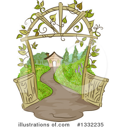 Royalty-Free (RF) Garden Clipart Illustration by BNP Design Studio - Stock Sample #1332235