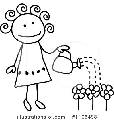 Royalty-Free (RF) Gardening Clipart Illustration by C Charley-Franzwa - Stock Sample #1106498