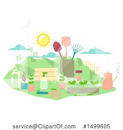 Royalty-Free (RF) Gardening Clipart Illustration by BNP Design Studio - Stock Sample #1499605