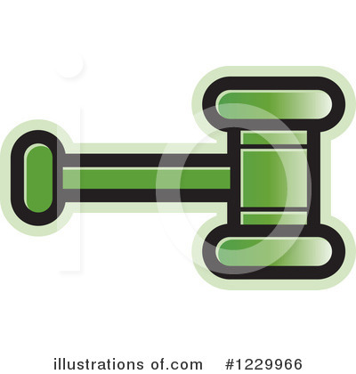 Royalty-Free (RF) Gavel Clipart Illustration by Lal Perera - Stock Sample #1229966