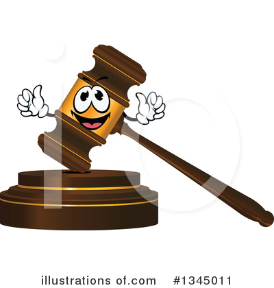 Gavel Clipart #1065138 - Illustration by Vector Tradition SM