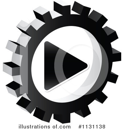 Gear Icon Clipart #1131138 by Andrei Marincas