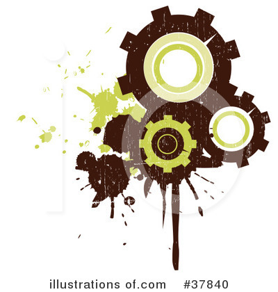 Royalty-Free (RF) Gears Clipart Illustration by OnFocusMedia - Stock Sample #37840