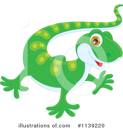 Royalty-Free (RF) Gecko Clipart Illustration by Alex Bannykh - Stock Sample #1139220