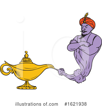 Royalty-Free (RF) Genie Clipart Illustration by patrimonio - Stock Sample #1621938