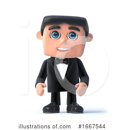 Gentleman Clipart #1667544 - Illustration by Steve Young