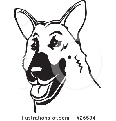 German Shepherd Clipart #26534 by David Rey