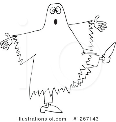 Royalty-Free (RF) Ghost Clipart Illustration by djart - Stock Sample #1267143