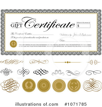 Gift Certificate Clipart #1071785 by BestVector