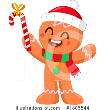 Candy Cane Clipart #1805544 by Hit Toon