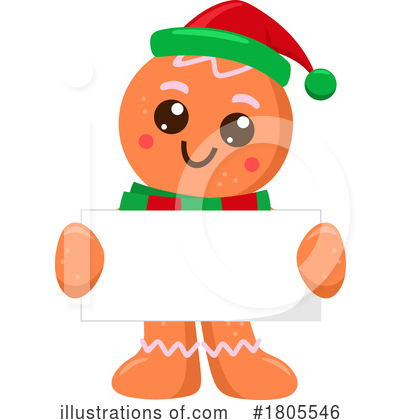 Gingerbread Men Clipart #1805546 by Hit Toon