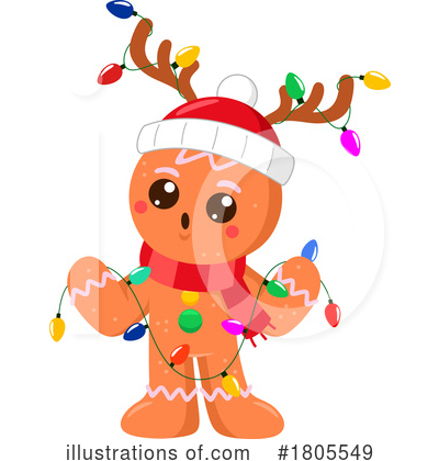 Gingerbread Men Clipart #1805549 by Hit Toon