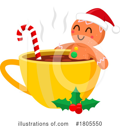 Royalty-Free (RF) Gingerbread Man Clipart Illustration by Hit Toon - Stock Sample #1805550