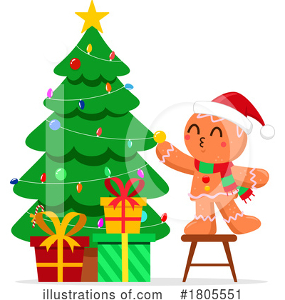 Gingerbread Men Clipart #1805551 by Hit Toon