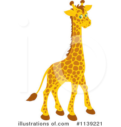 Giraffe Clipart #1139221 by Alex Bannykh