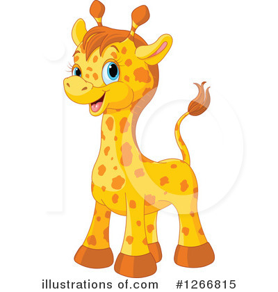 Royalty-Free (RF) Giraffe Clipart Illustration by Pushkin - Stock Sample #1266815