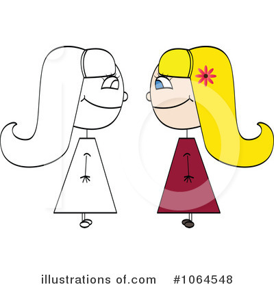 Royalty-Free (RF) Girl Clipart Illustration by Andrei Marincas - Stock Sample #1064548