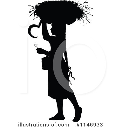 Royalty-Free (RF) Girl Clipart Illustration by Prawny Vintage - Stock Sample #1146933