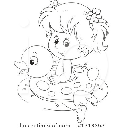 Royalty-Free (RF) Girl Clipart Illustration by Alex Bannykh - Stock Sample #1318353