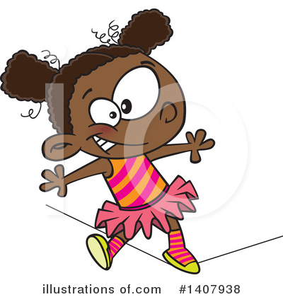 Royalty-Free (RF) Girl Clipart Illustration by toonaday - Stock Sample #1407938
