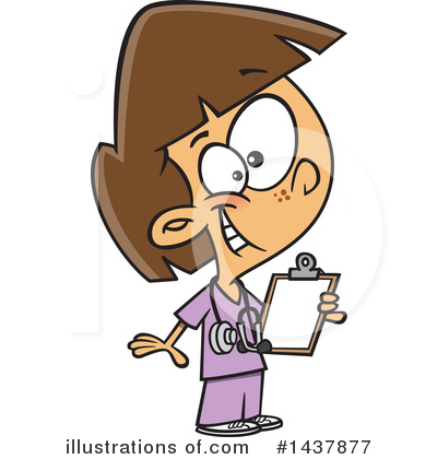 Royalty-Free (RF) Girl Clipart Illustration by toonaday - Stock Sample #1437877
