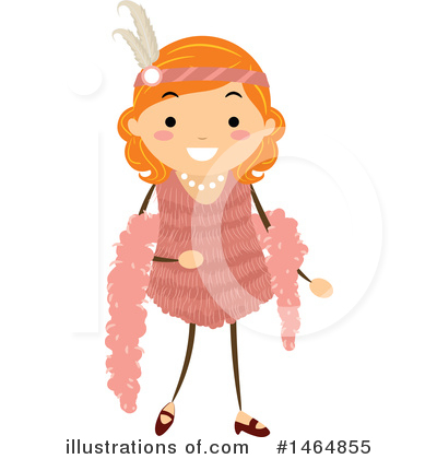 Flapper Girl Clipart #1464855 by BNP Design Studio