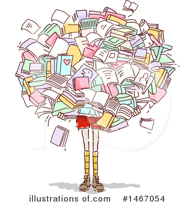 Book Worm Clipart #1467054 by BNP Design Studio