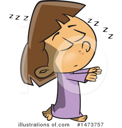 Sleeping Clipart #1473757 by toonaday