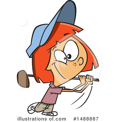 Golfer Clipart #1488887 by toonaday