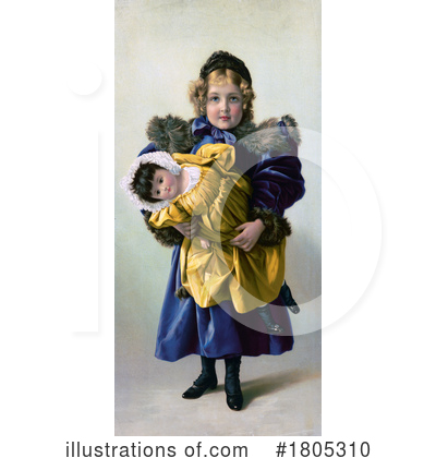 Royalty-Free (RF) Girl Clipart Illustration by JVPD - Stock Sample #1805310