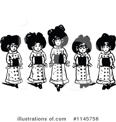 Girls Clipart #1145756 by Prawny Vintage
