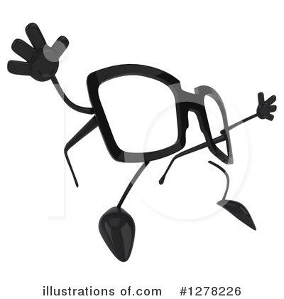 Glasses Character Clipart #432461 - Illustration by Julos