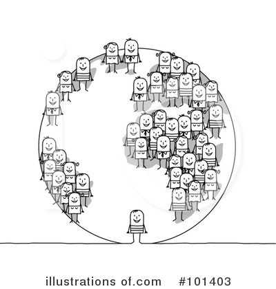 Royalty-Free (RF) Globe Clipart Illustration by NL shop - Stock Sample #101403