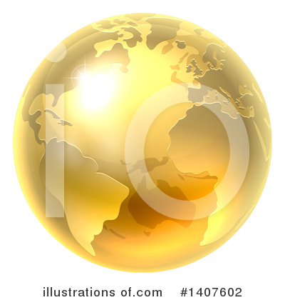 Globe Clipart #1407602 by AtStockIllustration